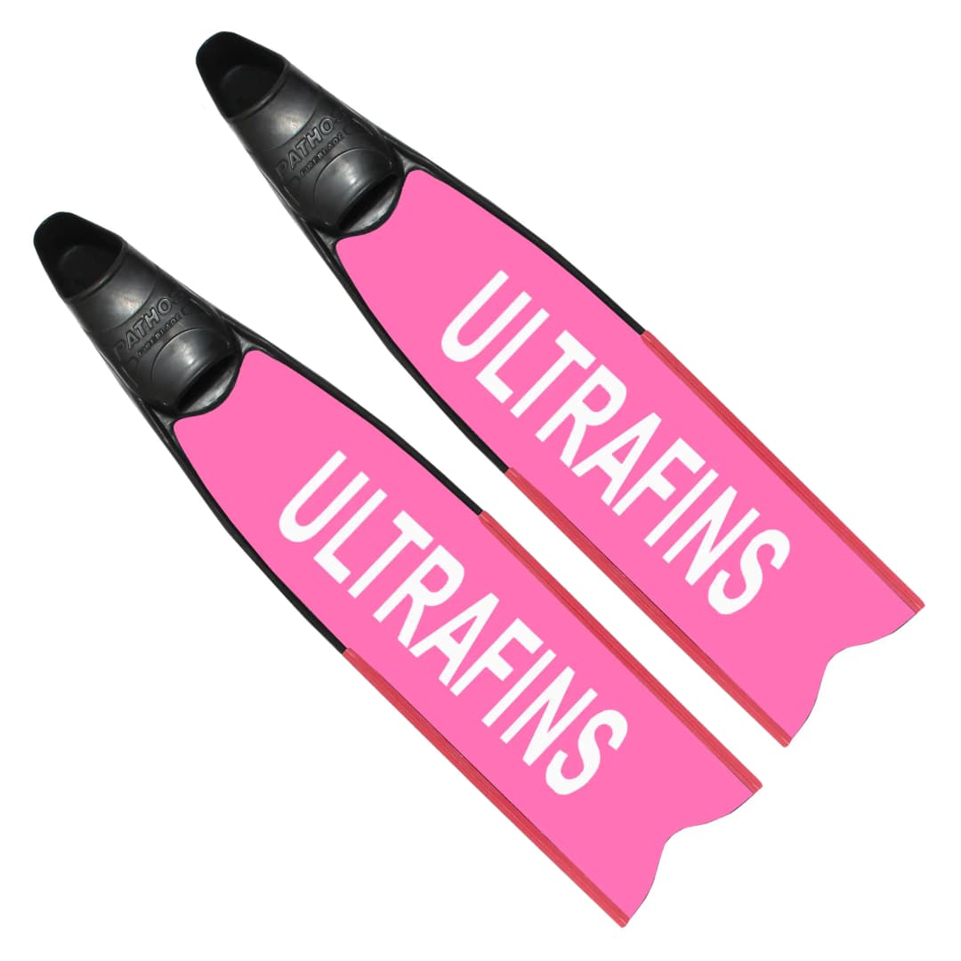 Ultrafins Fiberglass Pink Fins with Pathos footpockets image